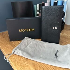 Moterm Black Leather Planner Cover Hobonichi Weeks